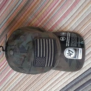 Mens baseball hat camo/flag